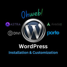OhWeb - WordPress Installation & Theme Customization