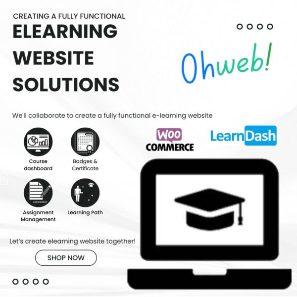 creating a fully functional elearning website