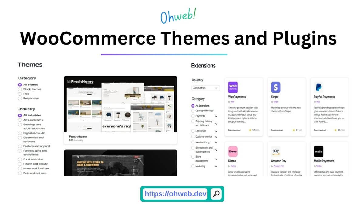 WooCommerce Themes and plugins