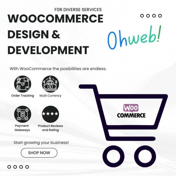 WooCommerce website design and development from scratch