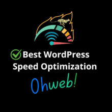 Ohweb WordPress Speed Optimization Services
